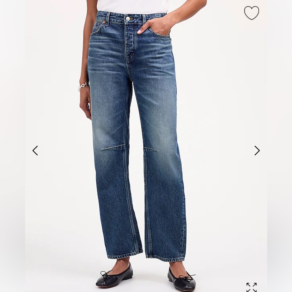 Madewell The Darted Barrel-Leg Jean irmo wash size 24